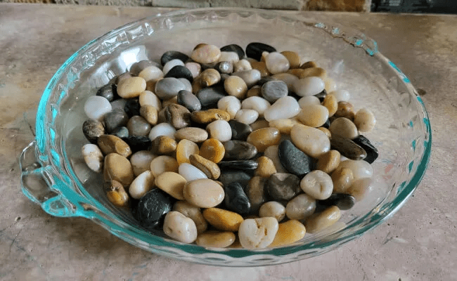 Add Pebbles to the Tray